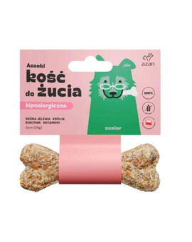 AZANKI Kosti z jelení kůže pro starší psy Senior 12cm