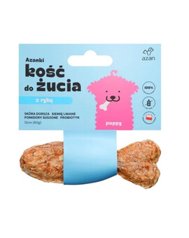 AZANKI Kostka s treskou pro štěňata Puppy 12cm