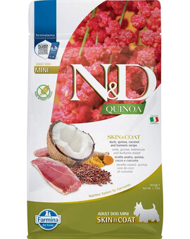 N&D Quinoa Dog Skin & Coat Duck & Coconut Mini 800g