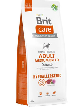 BRIT Care Hypoallergenic Adult Medium Breed s jehněčím masem 12 kg