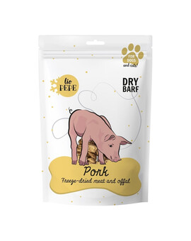 PAKA ZWIERZAKA PEPE Freeze-dried lyofilizované vepřové maso z panenky 60 g