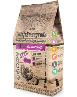WIEJSKA ZAGRODA Puppy Krůtí & jablko 2 kg granule pro štěňata