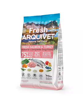 ARQUIVET Fresh Polo-vlhké krmivo pro psy s lososem a krůtou2,5 kg