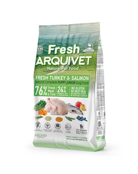 ARQUIVET Fresh Puppy Junior Polovlhčené krmivo pro štěňata s krůtou a lososem 2,5 kg