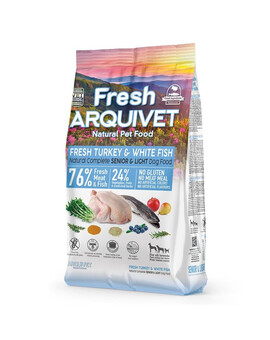 ARQUIVET Fresh Senior Light Polo-vlhké krmivo pro seniory Krůta a bílé ryby 2,5 kg