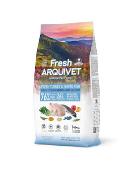 ARQUIVET Fresh Senior Light Polo-vlhké krmivo pro seniory Krůta a bílé ryby 10 kg