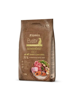 FITMIN Dog Purity rice semimoist rabbit & lamb 4 kg