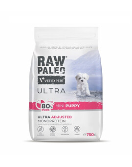 RAW PALEO Ultra Pork Mini Puppy 750 g pro štěňata malých plemen vepřové maso