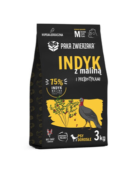 PET PAKA Seventh Heaven suché krmivo s krůtou a malinami M 3kg