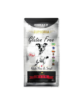 BIOFEED EUPHORIA Gluten Free s hovězím masem pro štěňata malých plemen 12 kg