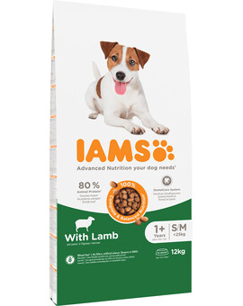 IAMS For Vitality Adult Small & Medium Lamb 12 kg
