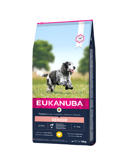 Caring Senior Medium Breed bogata w świeżego kurczaka 15kg