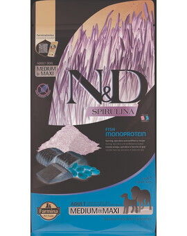 N&D Spirulina Adult Medium&Maxi Herring & Wolfberry 2 kg