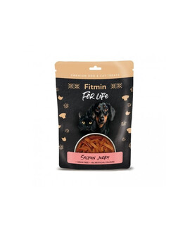 FITMIN For Life Salmon Jerky Losos v mini pruzích pro psy a kočky 70g