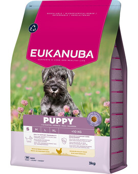 EUKANUBA Puppy Small Breeds Chicken 3 kg krmivo pro štěňata malých plemen bohaté na čerstvé kuřecí maso