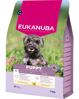 EUKANUBA Puppy Small Breeds Chicken 7,5 kg krmivo pro štěňata malých plemen bohaté na čerstvé kuřecí maso