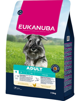 EUKANUBA Adult Small Breeds Chicken 7,5 kg krmivo pro psy malých plemen bohaté na čerstvé kuřecí maso