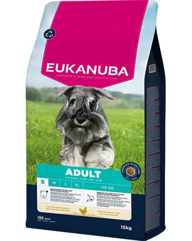 EUKANUBA Adult Small Breeds Chicken 15 kg krmivo pro psy malých plemen bohaté na čerstvé kuřecí maso