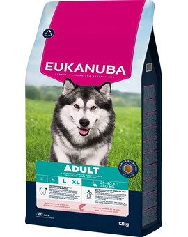 EUKANUBA Adult Large Breeds Salmon Barlej 12 kg krmivo pro psy velkých plemen bohaté na lososa a ječmen