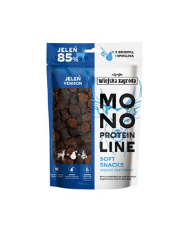 WIEJSKA ZAGRODA Monoprotein Jelen 115g měkké pamlsky pro psy