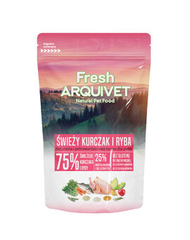 ARQUIVET Fresh Poloměkká krmiva pro psy kuřecí a oceánská ryba 100 g vzorek