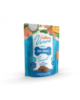 CALIBRA Dog Verve Crunchy Snack Insect&Fresh Salmon 150 g