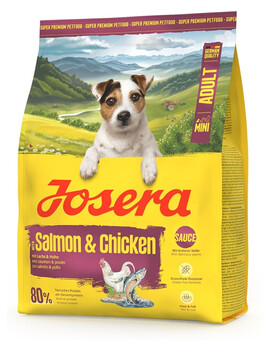 JOSERA Mini Adult Salmon and Chicken 900g bezglutenové krmivo s omáčkou pro psy malých plemen