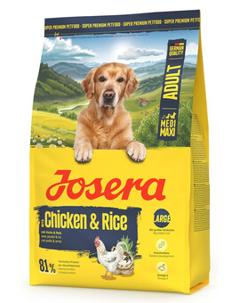 JOSERA Chicken with Rice Adult 3kg snadno stravitelné krmivo pro střední a velké plemena