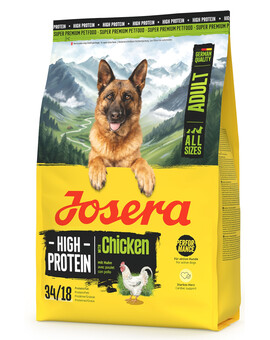 JOSERA High Protein Adult Chicken 3kg vysoce energetické krmivo pro sportovní psy