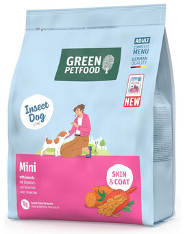 GREEN PETFOOD InsectDog Mini Skin and Coat 900g