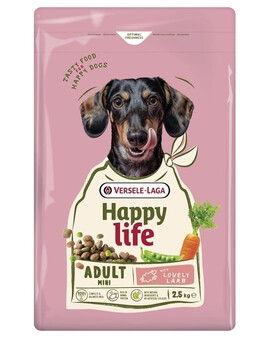 VERSELE-LAGA Happy Life Adult Mini with Lamb 2,5kg krmivo pro malé psy s jehněčím