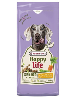 VERSELE-LAGA Happy Life Senior with Chicken 12,5kg krmivo pro starší psy s kuřetem