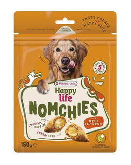 VERSELE-LAGA Happy Life Snack Nomchies Beef 150g pamlsek podporující zdraví zubů