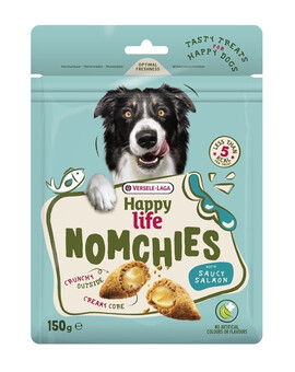VERSELE-LAGA Happy Life Snack Nomchies Salmon 150g pamlsek podporující vzhled srsti