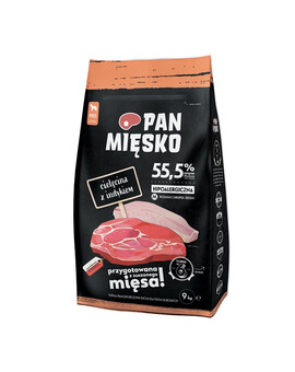 PAN MIĘSKO Telecí s krůtou M 9 kg