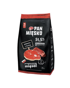 PAN MIĘSKO Hovězí s kozím masem M 20 kg