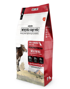 WIEJSKA ZAGRODA Monoprotein Hovězí M/L 12 kg