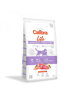 CALIBRA Dog Life Junior Small Medium Breed Lamb 2,5 kg s jehněčím masem pro mladé psy malých a středních plemen