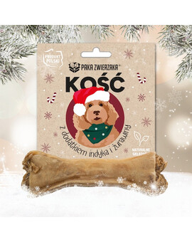 Kość świąteczna z dodatkiem indyka i żurawiny 12 cm (rozmiar M) 55g