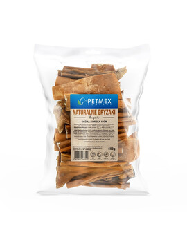 PETMEX Koňská kůže 15cm 500g přírodní žvýkací pamlsek pro psy