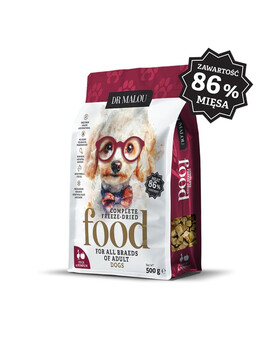 DR MALOU Lyofilizované krmivo Kachna s dýní 500g granule pro psy