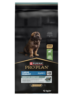 PURINA PRO PLAN Large Robust Puppy Sensitive Digestion s Jehněčím 12 kg granule pro štěňata