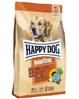 HAPPY DOG NaturCroq Rind & Reis 11 kg hovězí a rýže granule pro psy