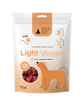 PAKA ZWIERZAKA PEPE Vet Funkční pamlsky Light Veggie 70g vegetariánské pamlsky pro psy