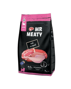 MR MEATY Puppies Veal with Quail XS 9 kg telecí s masem křepelky granule pro štěňata
