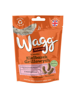 WAGG BBQ klobásové pamlsky pro psy 0,125 kg