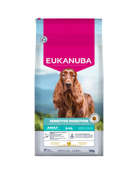 EUKANUBA Special Care Adult Dogs with Sensitive Digestion 12 kg krmivo pro dospělé psy s citlivým zažíváním