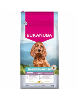 EUKANUBA Special Care Puppies with Sensitive Digestion 12 kg krmivo pro štěňata s citlivým zažíváním