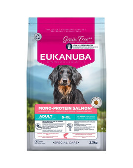 EUKANUBA Special Care Adult Mono-Protein Salmon 2,3 kg krmivo pro dospělé psy, bohaté na čerstvě zmraženého lososa