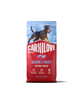 CARNILOVE Active Dog Salmon & Turkey Adult Small Breeds 12 kg losos a krůta, pro dospělé psy malých plemen